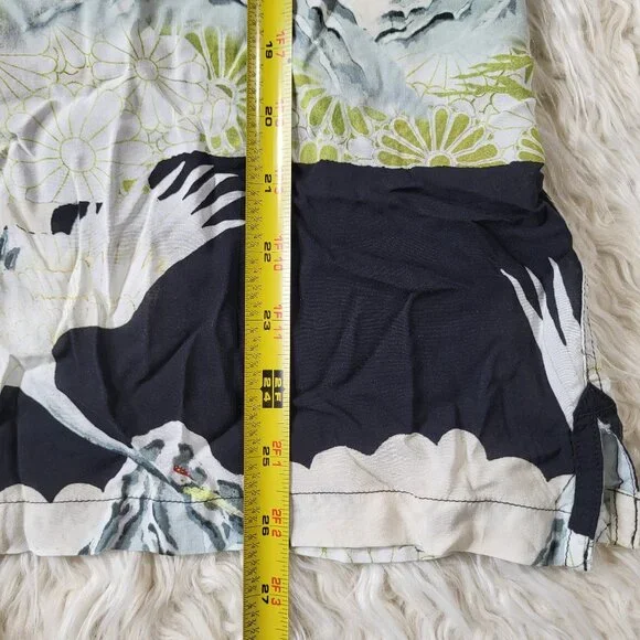 ALLSAINTS Soaring Short Sleeve Shirt Nature Praint | Size Large - Picture 11 of 15